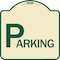 Signmission Designer Series Sign-Parking, Tan & Green Heavy-Gauge Aluminum Sign, 18" x 18", TG-1818-24514 A-DES-TG-1818-24514 - alternate 1